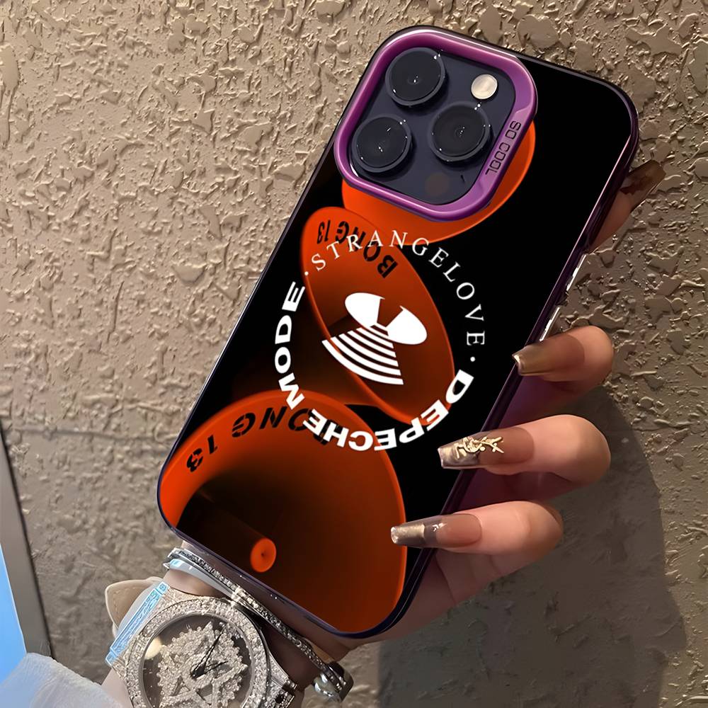 Band D-Depeche ModeS Purple Matte Shockproof CoverPhone Case For iPhone 17,16,15,14,13,12,11,Pro,XS,Max,Plus,Mini,SE4,E