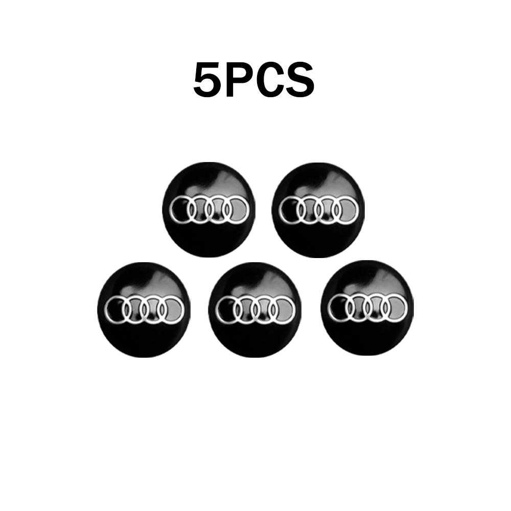 2/5/10pcs 14mm Car Emblem Remote Key Fob Radio Button Decal Sticker Decoration Replacement For f2 S Sline B8 B9 A6 C5 C6 C7 A7