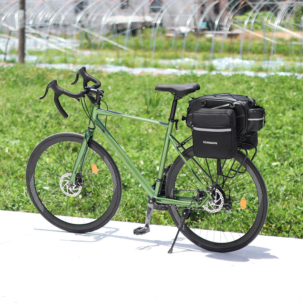 Сумка на заднее сиденье велосипеда Сумка на багажник велосипеда Водонепроницаемая сумка на заднее сиденье для велосипеда с боковой сумкой