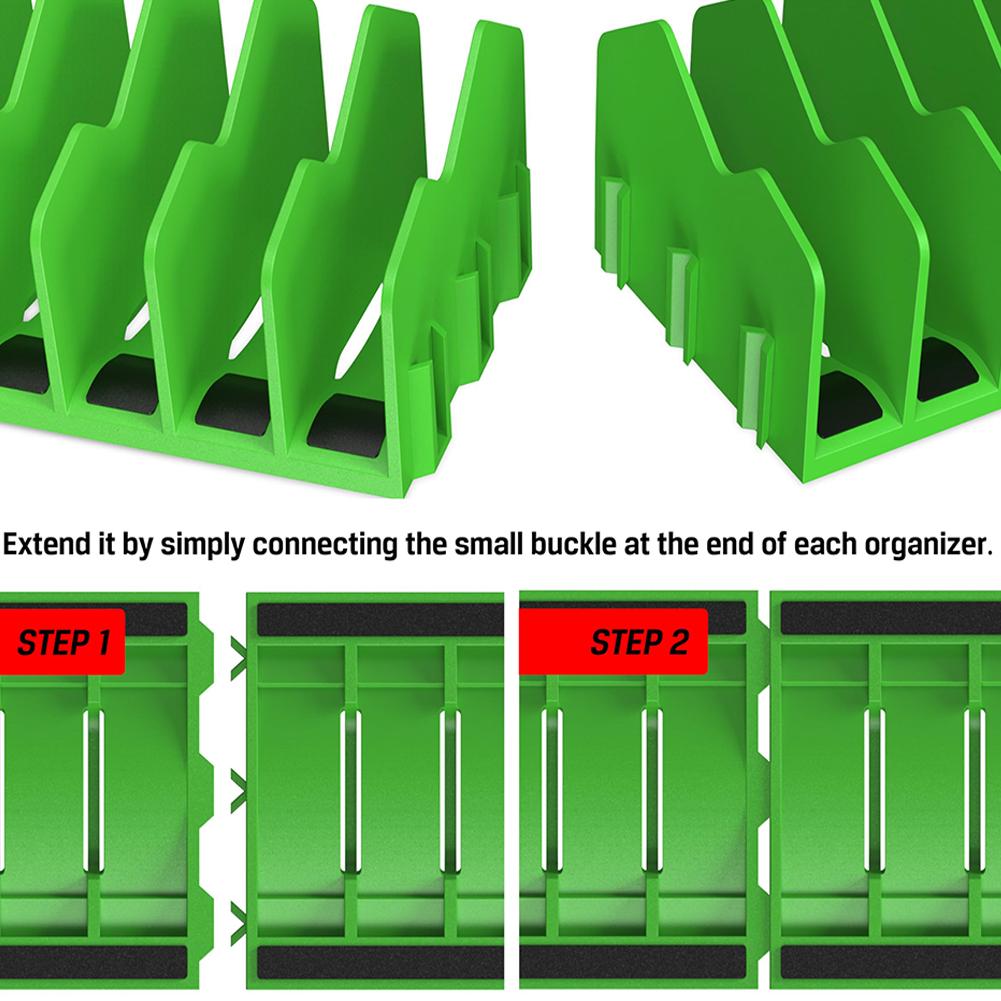 Органайзер для плоскогубцев 10 слотов Экономия места Держите плоскогубцы, кусачки, гаечный ключ организованными в ящике для инструментов, ящике для инструментов, гаражной полке для хранения инструментов
