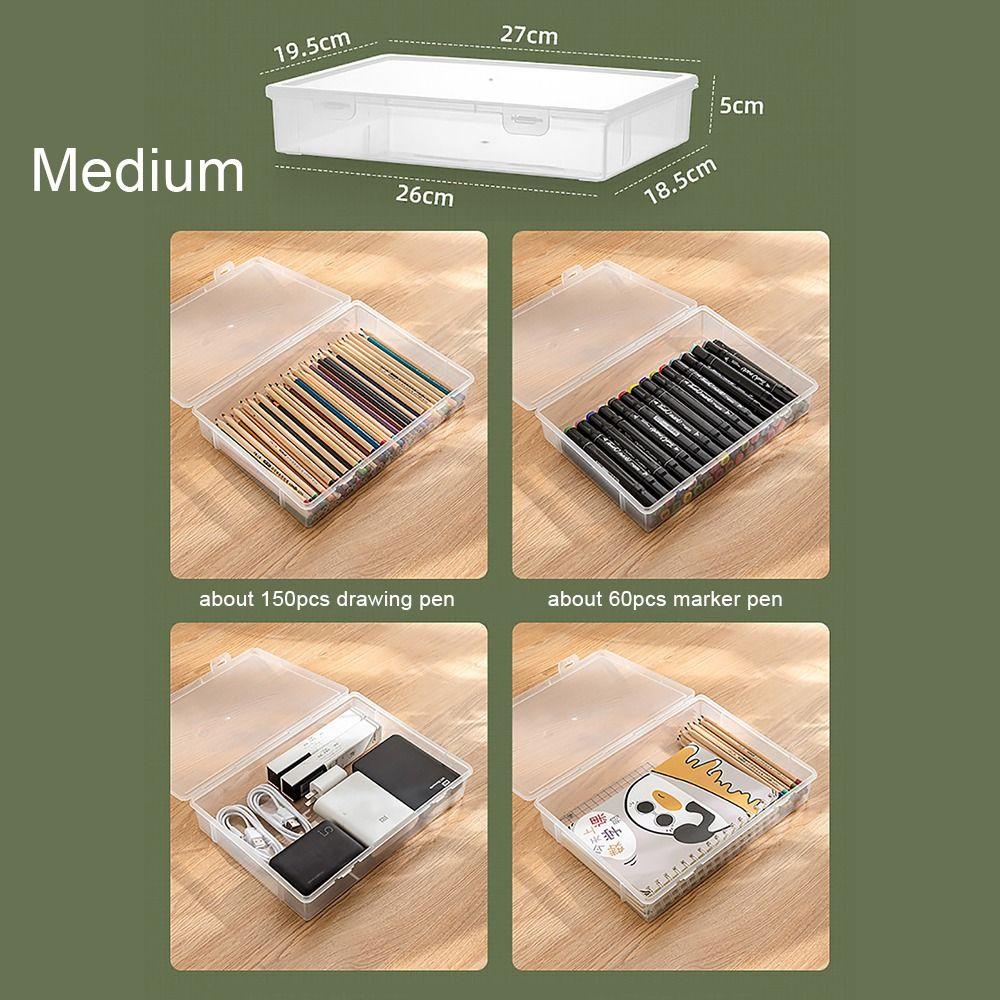 1Pcs Plastic A4 A5 File Organizer Multifunctional File Box  for Data Certificate Stationery Jewelry