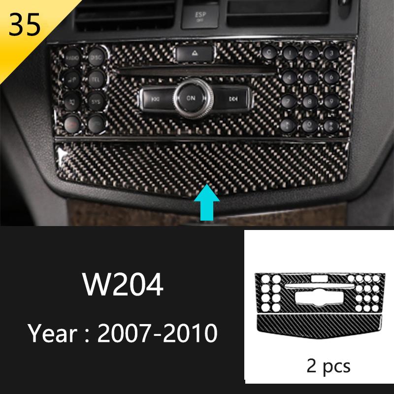 Для Mercedes Benz C Class W204 C180 C200 C260 автомобильная панель окна двери из углеродного волокна полоса защитная отделка наклейка аксессуары