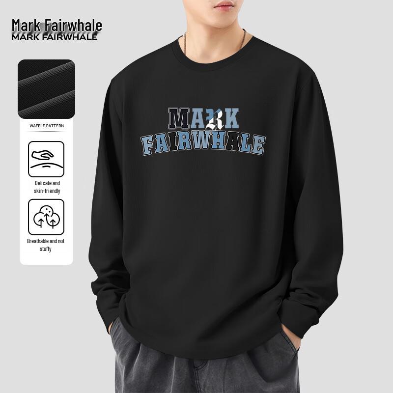 Mark Fairwhale Men's Waffle Knit Long Sleeve Top