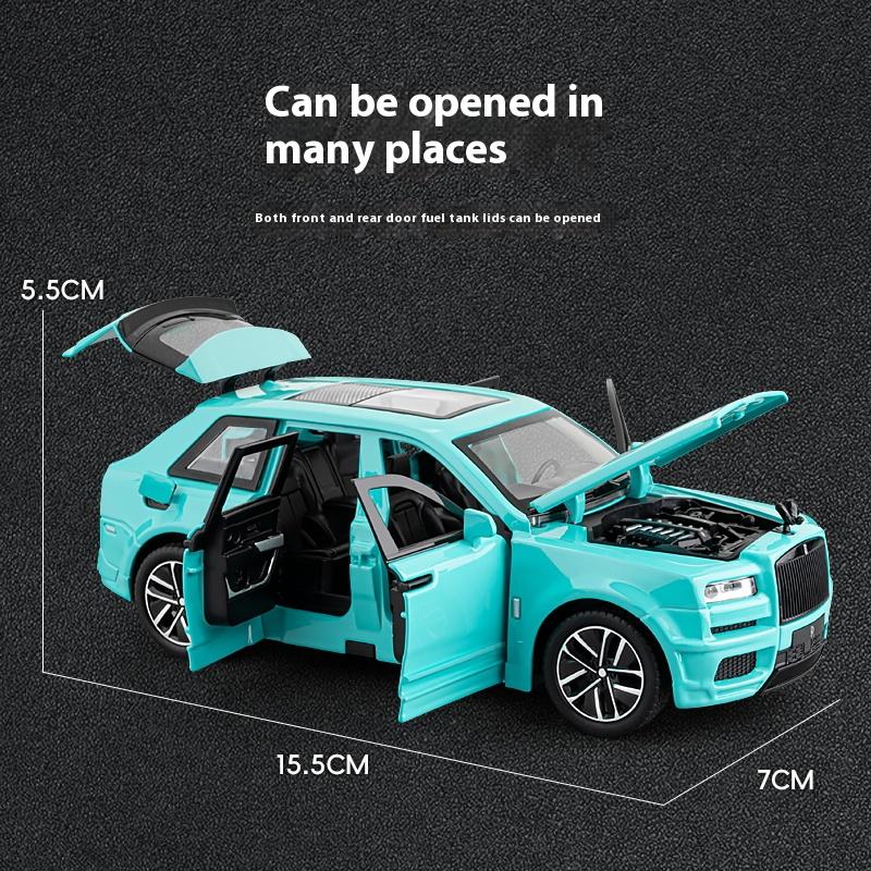 Масштаб 1/32 Rolls Cullinan SUV Сплав Модель Роскошного Автомобиля Литой Металлический Игрушечный Транспорт Модель Автомобиля Звуковая и Световая Симуляция Детский Подарок