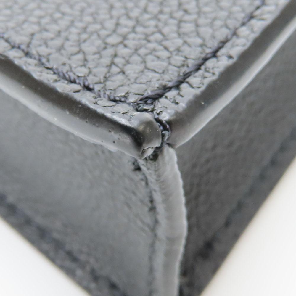 Used LOUIS VUITTON Handbag Petit Sac Plat M81416 Monogram Ann Platt Black Beige 2WAY