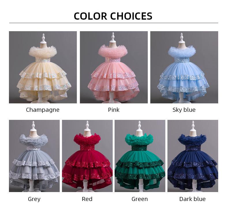 Детское кружевное платье принцессы со шлейфом, возраст 2-13 лет, летний сетчатый дизайн для девочек