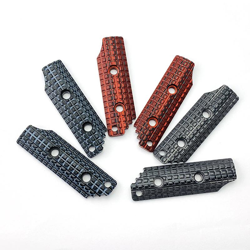 1 Pair 9 Colors G10 Fixed Blade Small Size Frag Grips Scales for Strider SA SA-L DB DB-L PR LD DL EB/DB Knives DIY Make Part