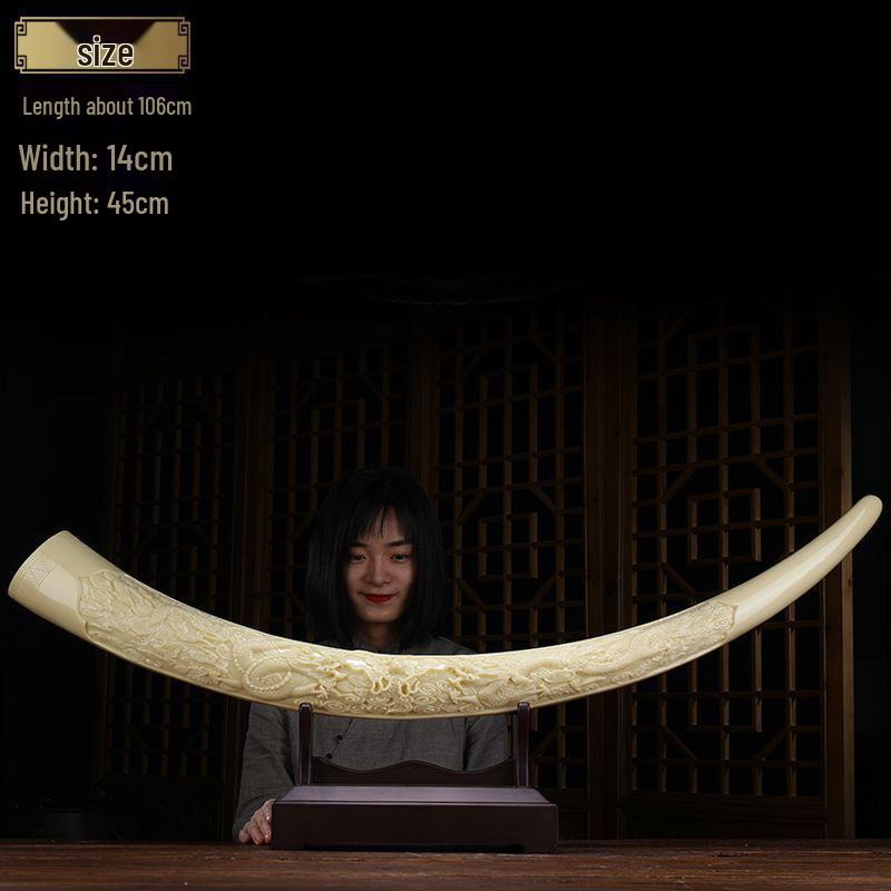 Ivory Chinese-Inspired TV Cabinet & Wine Storage for Living Room