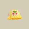 New Crochet Korean Handmade Bucket Hat Women Weaving Knitted Hat Y2k Fashion Flowers Autumn Winter Beanies Basin Cap