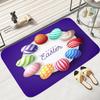 Anti-slip Easter Thanksgiving Cute Rabbit Egg Printed Entrance Doormat Soft Carpet for Living Room Bedroom Balcony Area Rug