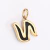 Black Onyx Fancy Shape Pendant 925 Sterling Silver Gold Plated Handmade Fine Jewelry Gift for Her