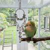 Wear-resistant Metal Bird Chain Bells Toys Bite Resistant Bird Cage Hanging Toy  Small Medium Birds