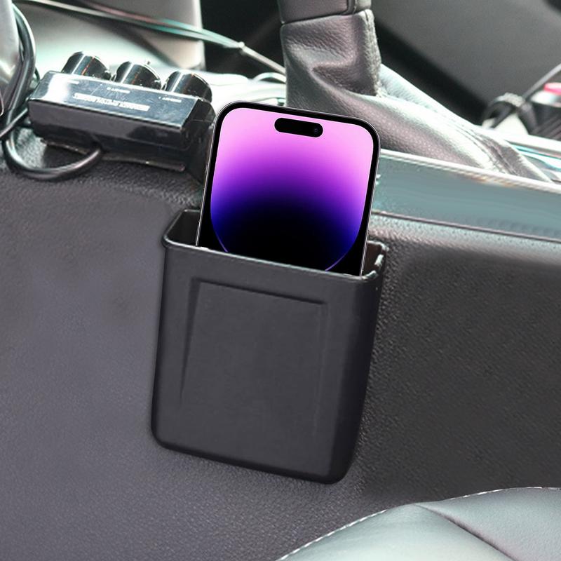 Автомобильный органайзер для хранения вещей, липкий карман для хранения вещей в автомобиле, клейкая коробка для хранения вещей, компактный небольшой автомобильный органайзер, консольный органайзер для автомобилей