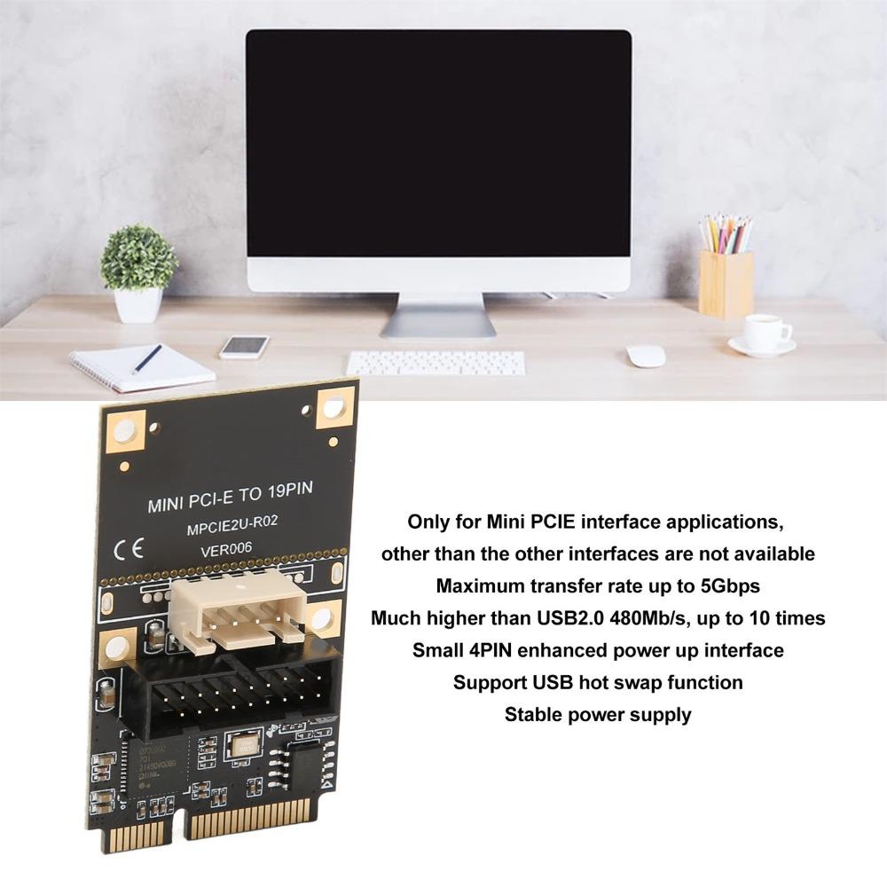 5Gbps Speed USB3.2 GEN1 Expansion Card USB Hot Swap Expansion Card for Windows XP 7 8 10 11