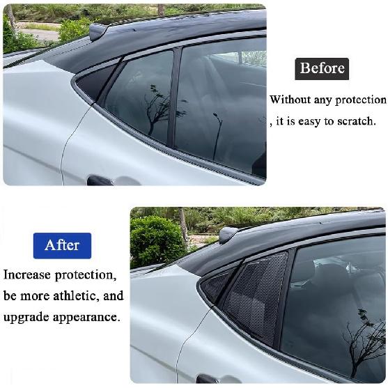 Rifoda for New Camry Window Louvers Air Vent Scoop Shades Cover Blinds Fit for Toyota Camry 2025 2026 Rear Side Window Louvers Decoration Trims ABS