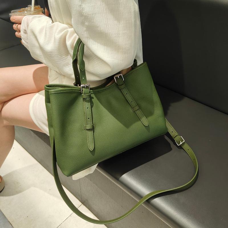 Кожаные женские сумки женские 2025 новая сумка-мессенджер высококлассная для поездок на работу из первого слоя коровьей кожи сумка-тоут женская сумка