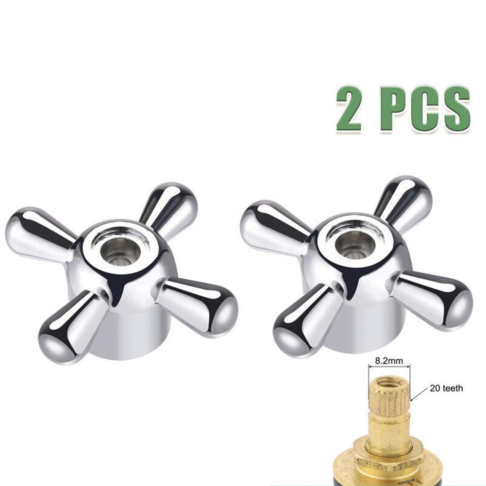 High Strength Alloy Handle Replacement for 8mm Faucet Valve Set of 2