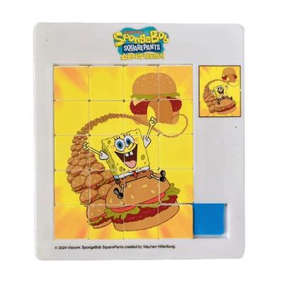 Wolseong Square Pants Spongebob 20 Sliding Puzzle Set, корейские популярные головоломки