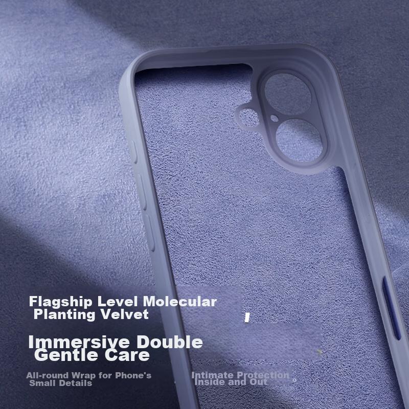 IPhone 16 Case, Apple 16 Protective Cover, Skin-Friendly Liquid Silicone Magnetic Full Camera Protection Soft Case, Lavender Purple