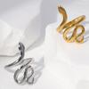 Fashionable New Stainless Steel Snake Shaped Ring