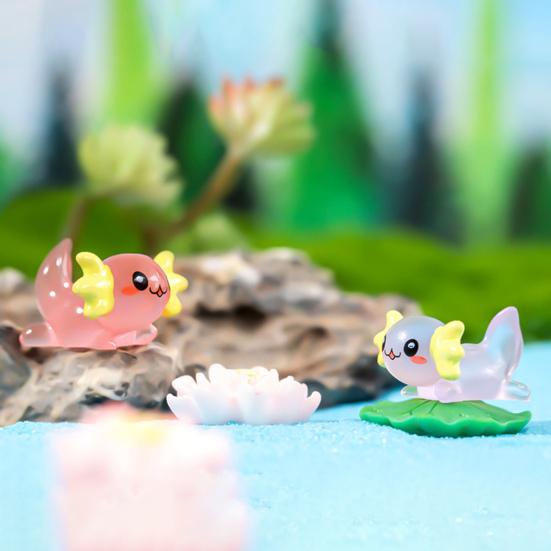 5Pcs Realistic Vivid Appearance Dragon Ornament Small Decorative Mini Luminous Ornament Dragon Resin Light-up Craft