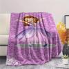 Purple Princess Floral Background Blanket Blanket Sofa Blanket Office Rest Blanket Bedroom Nap Blanket