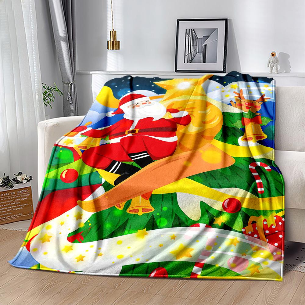 Christmas 58 Blanket Comfortable Suitable for Office Livingroom Picnics Four Seasons Multipurpose Warmthful Decor