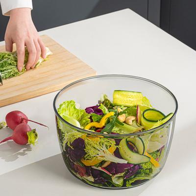 Сливная корзина для салата с нескользящим резиновым основанием. Большая вместимость. Герметичная для пищевых продуктов. Супервысокоэффективная салатница для салата.