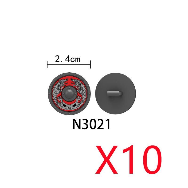 MOC Средневековые Строительные Блоки Персонаж Рыцарь Воин Набор Аксессуаров Шлем Наплечники Щит Лук Стрела Кирпич Подарок Игрушка X022