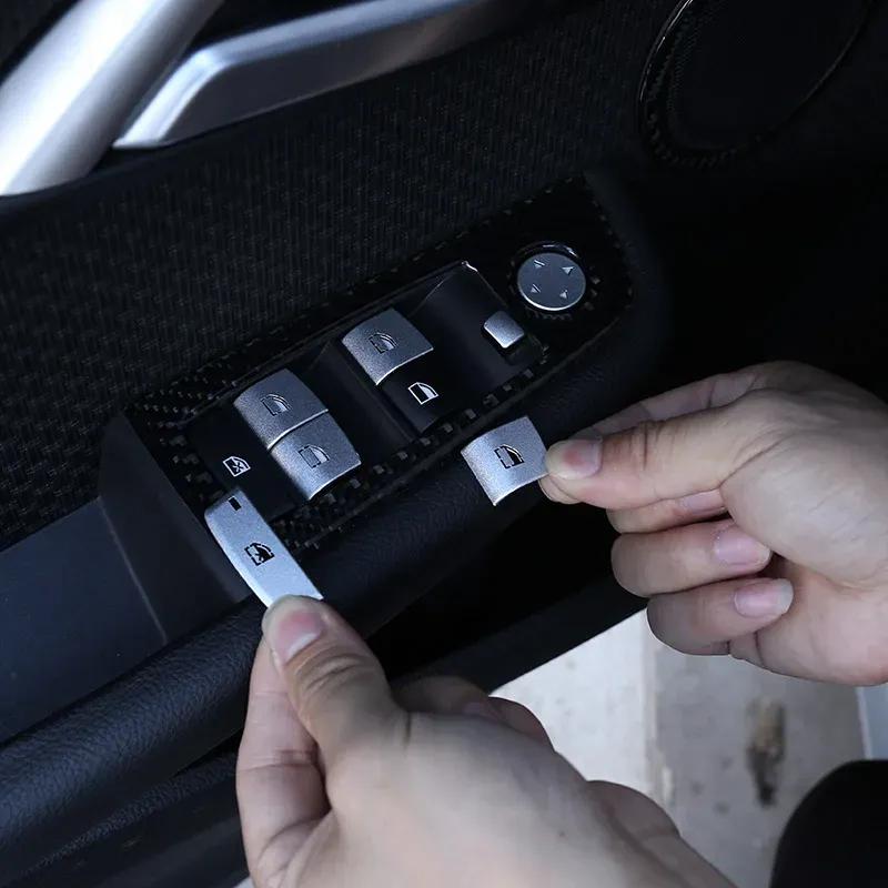 For BMW 1 3 4 5 Series F20 F22 F30 F35 F10 Aluminum Alloy Car Window Lift Decoration Button Cover Trim Sticker Car Accessories