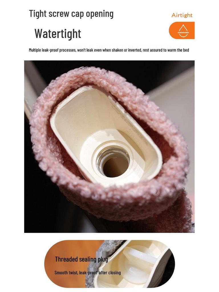 Cute Cartoon Hot Water Bottle & Long Pillow for Warming Hands & Sleeping, Ideal for Pregnant Women & Girls