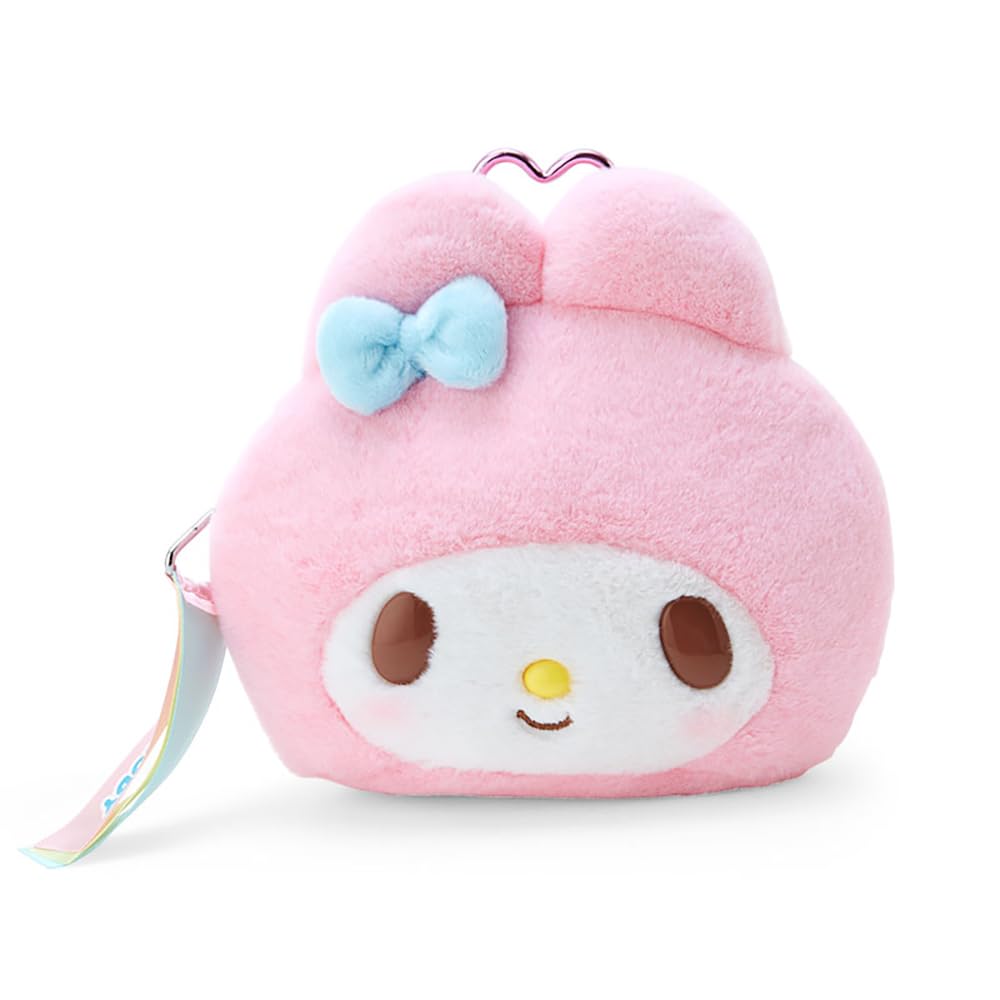 Sanrio My Melody Face-Shaped Pouch with Window, Character Grand Prize No. 2, 13.5 x 15.5 x 7 cm, Character 323837