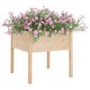 Vidaxl Donice Ogrodowe, 2 Szt., 70X70X70 Cm, Lite Drewno Sosnowe
