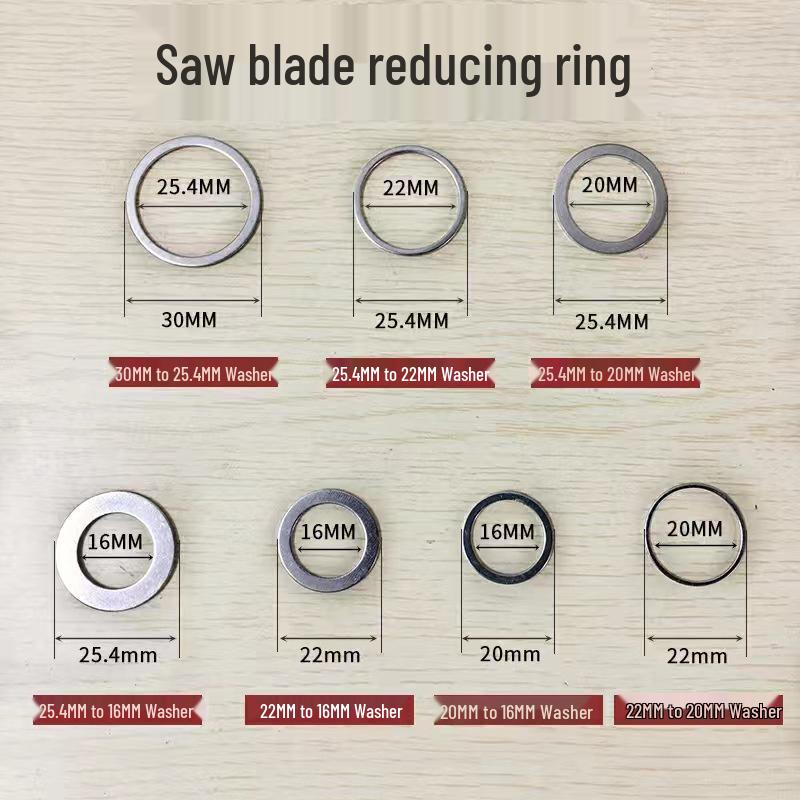 Набор адаптерных колец для диска угловой шлифмашины: Комплект прокладок и шайб для уменьшения диаметра