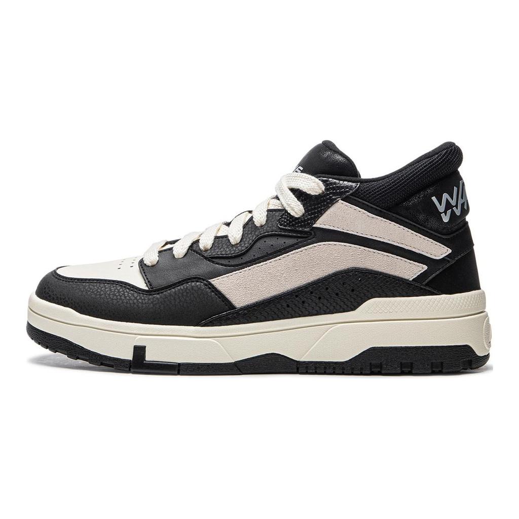 Li Ning Wave MID FLEECE Полуботинки для скейтборда Мужские Черный Бежевый AGCU159-2