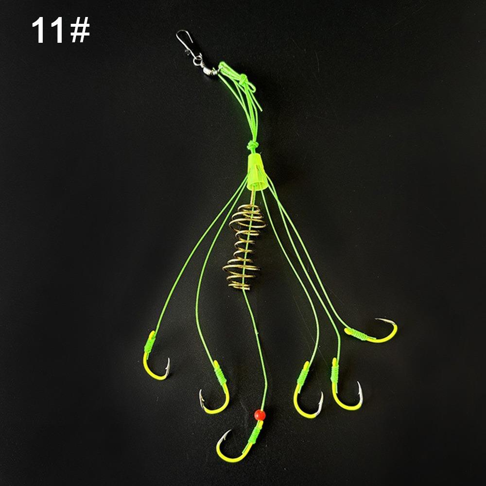 Carbon Steel Explosion String Hook Method Leader Stainless Steel Feeder Hook  Fishing