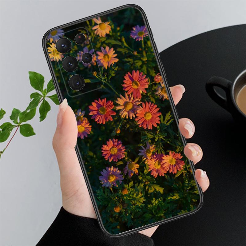 Чехол для телефона с цветком ромашки для Samsung S24 S23 S22 S21 S20 Ultra S20 S22 S21 S23 S20 FE S24 Plus