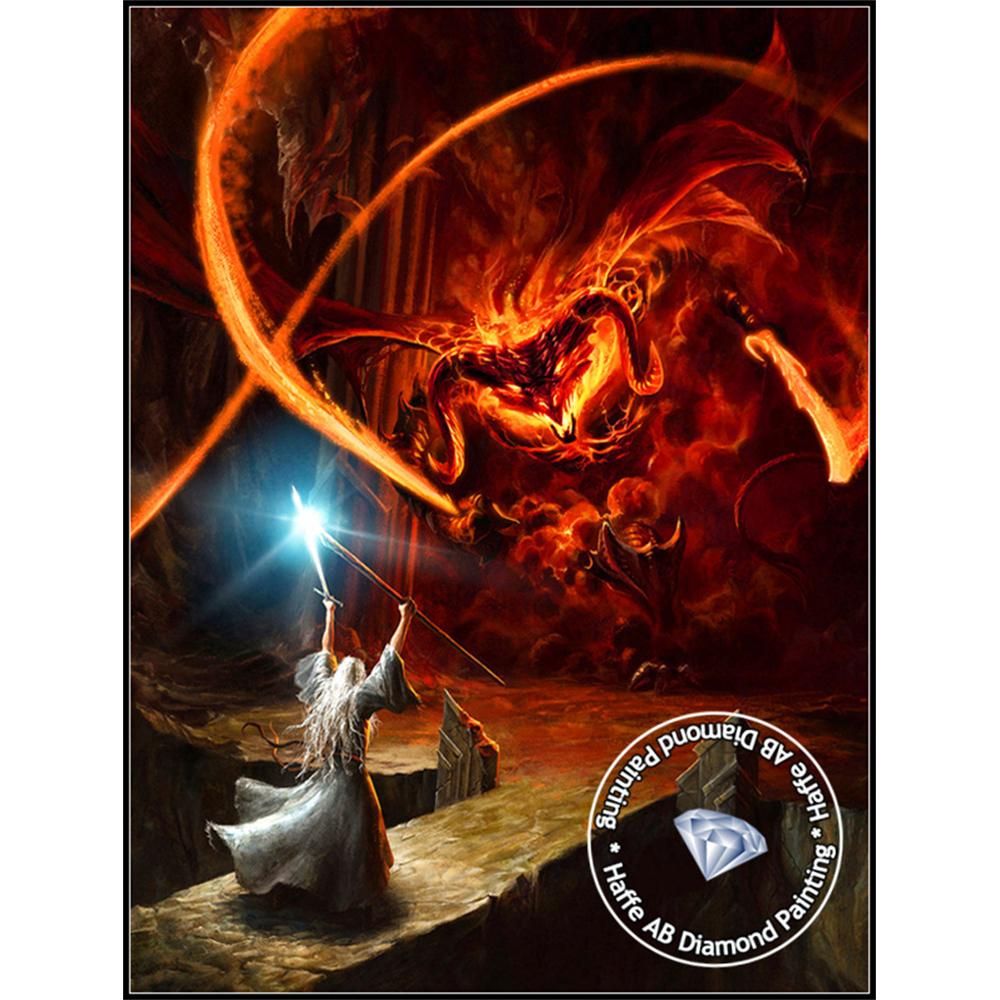 2026 Новый Фэнтези Лорд Эльфийский Принц Алмазная Живопись Кольцо Силы Лесной Пейзаж Дерево Цветок Мозаика Домашний Декор