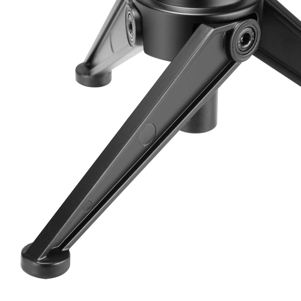 Neewer Mini Desktop Microphone Tripod Stand NW-050 Folding Steel Adjustable Height 12.5-19cm Suitable for Lectures Podcasts Online Chats Meetings