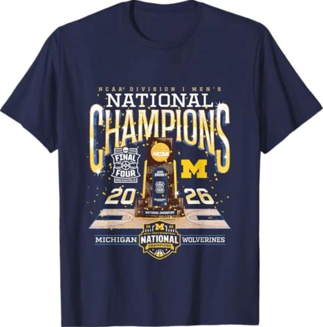Мужская футболка Michigan National Champions March Madness