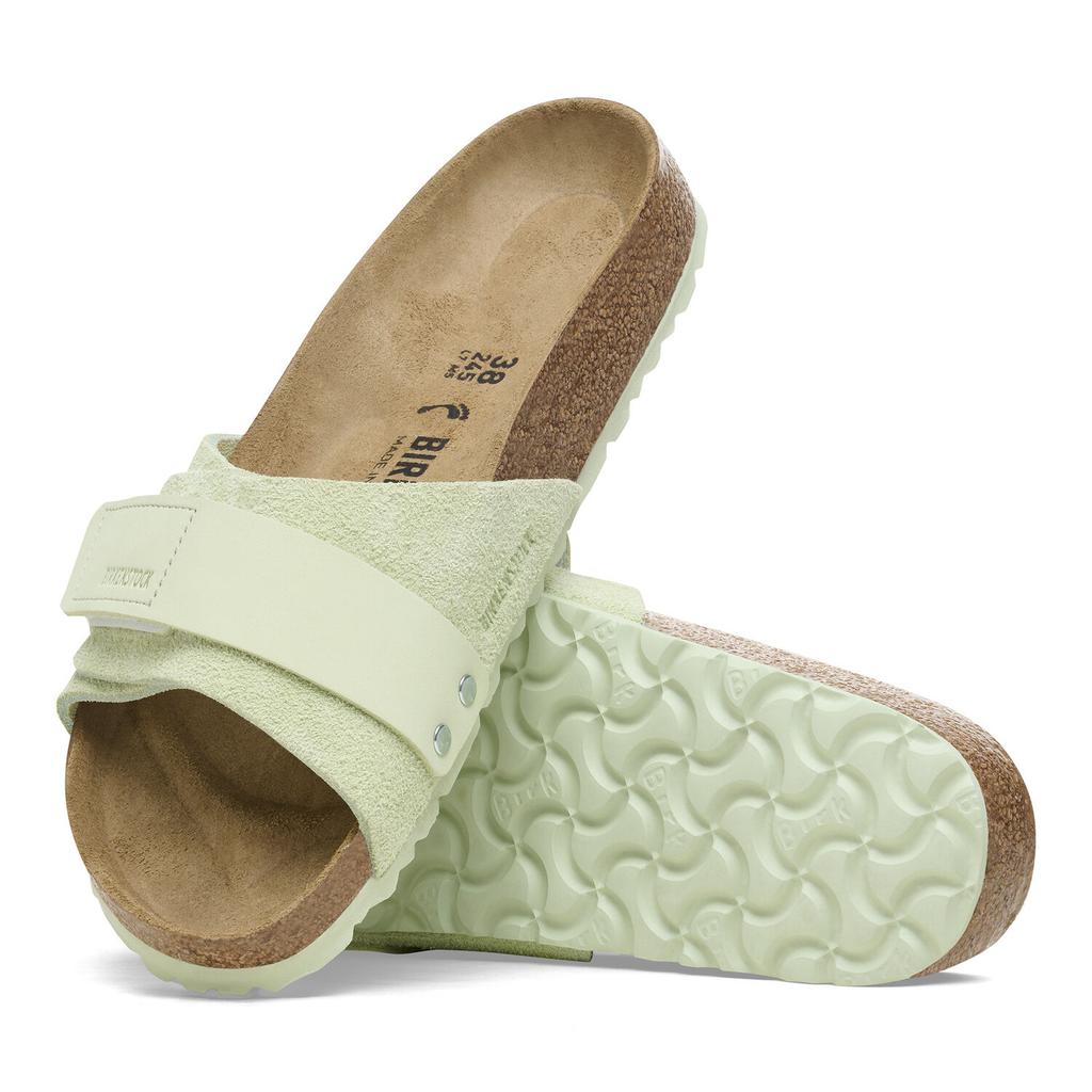 Birkenstock Женские замшевые сандалии на плоской подошве Kyoto 1026482