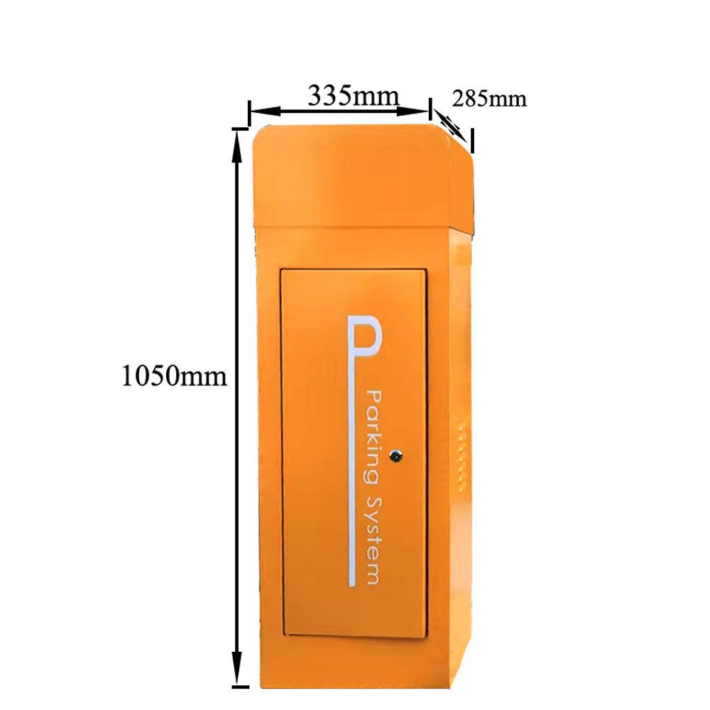 High-end Orange-Yellow DC Motor Boom Barrier with 6m Pole for Unattended Parking Lots
