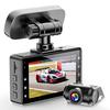 AKEEYO Drive Recorder, Front and Rear Camera, Small Dash Cam, 1440P Image Quality, Equipped with Super Capacitor, 180 Degree Upside Down, 150 Deg