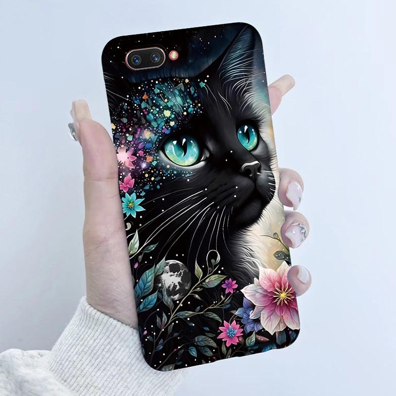For OPPO A3S Phone Case OPPOA3S Butterfly Flower Girls Design Soft Silicone TPU Back Housing for OPPO A12E A5 AX5 A 3S Covers