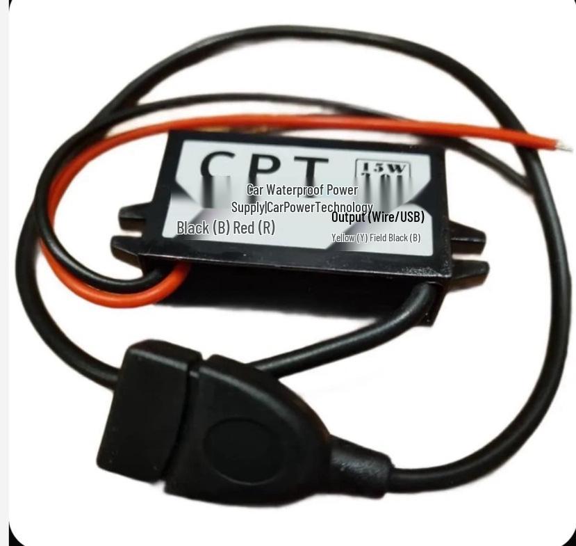 Ультратонкий автомобильный преобразователь питания 12В в 5В 3А 15Вт DC-DC Понижающий Модуль Трансформатор