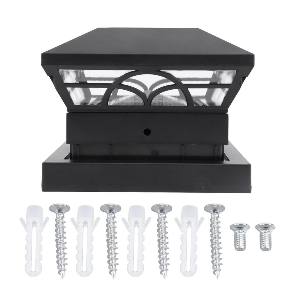 Solar Post Cap Light Outdoor Solar Powered IP65 Water Proof for Fence Garden Deck Patio