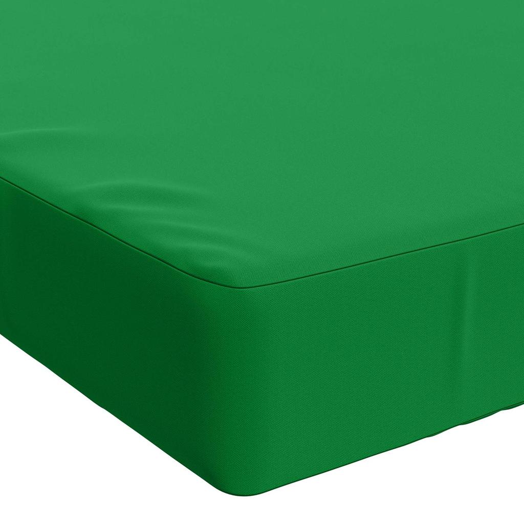 Bench Cushion SOEST 100percent Polyester Green 80 x 40 x 8 cm