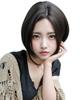 AISIQUEENS Wig Bob Black Short Straight Full Wig Ladies Black Hair Center Parted No Bangs Fashion Natural Small Face Wig (30cm)