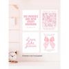 FGFK Girly Pink Christian Wall Art Prints Set of 4, Lamentations 3:23 Psalm 16:11 Psalm 27:1 Bible Verse Preppy Posters Pictures Wall Decor for Girls