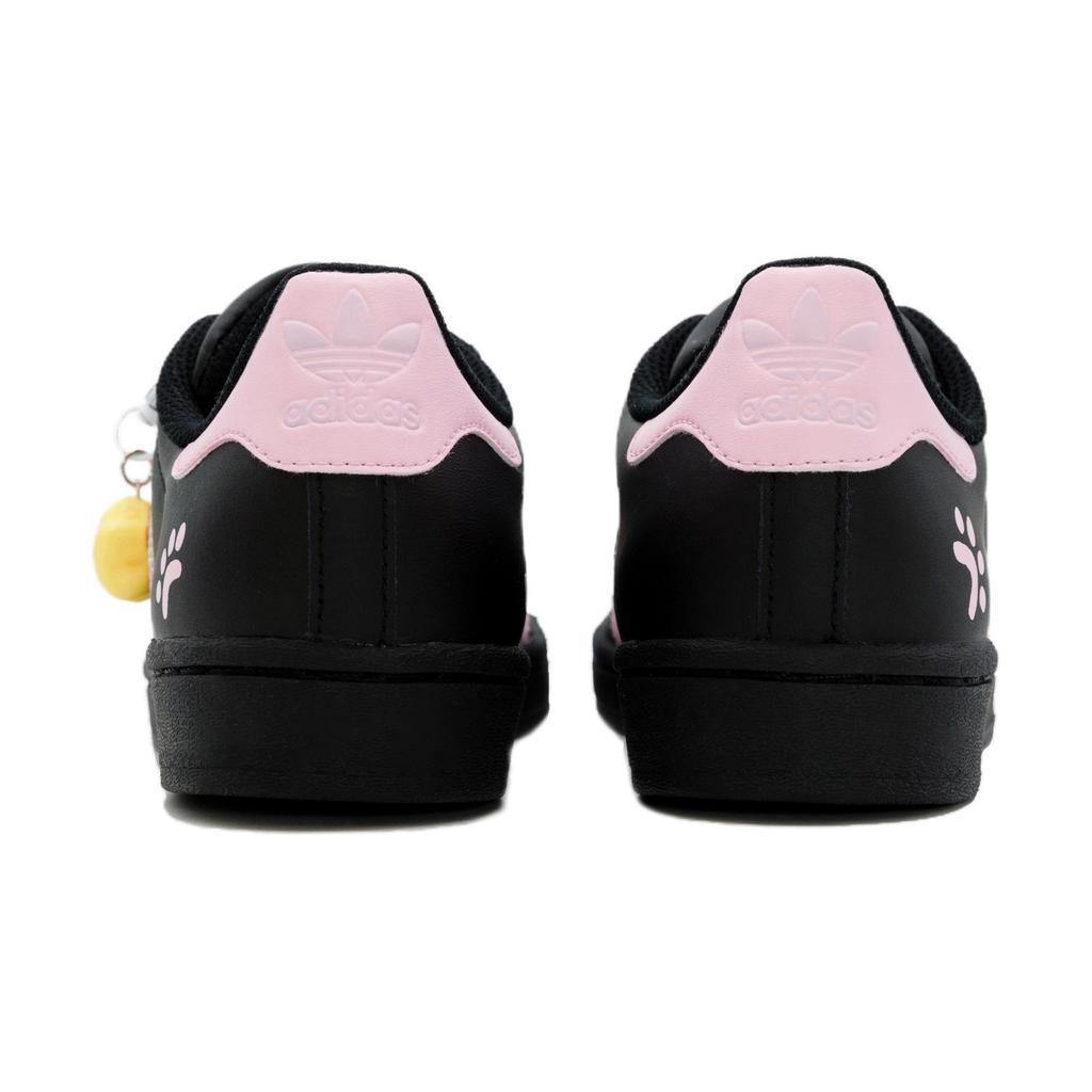 Adidas Originals SUPERSTAR Versatile, Trendy, Premium Aesthetic Low top Skateboard Shoes Unisex Black Pink JH9977(Team1785-)